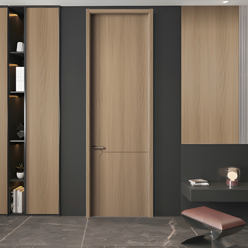 Puerta interior melamínica simple de lujo ligero