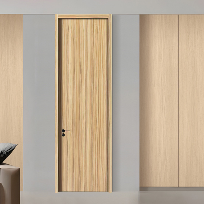Puerta interior compuesta de madera de nogal