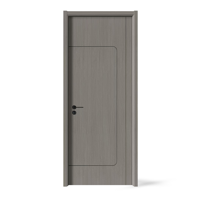 Puerta corrediza de madera compuesta madera-plástico negra